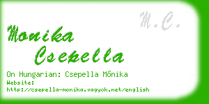 monika csepella business card
