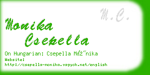 monika csepella business card